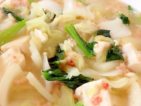 カニ缶でお豆腐と白菜の簡単うま煮 レシピ 作り方 By Chicoro 楽天レシピ